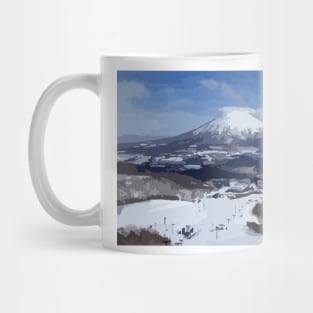 Niseko Ski Painting Mug